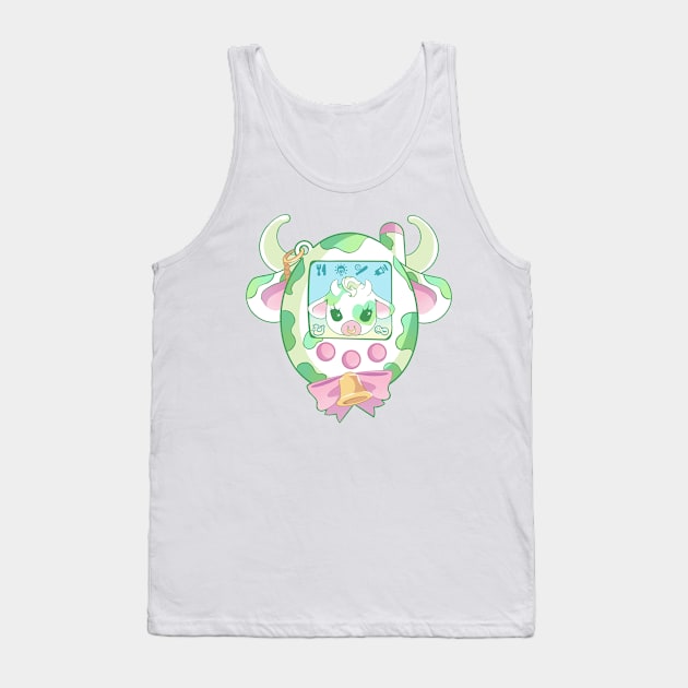 Moolisa Tamagotchi Green Tank Top by Sugarnspice